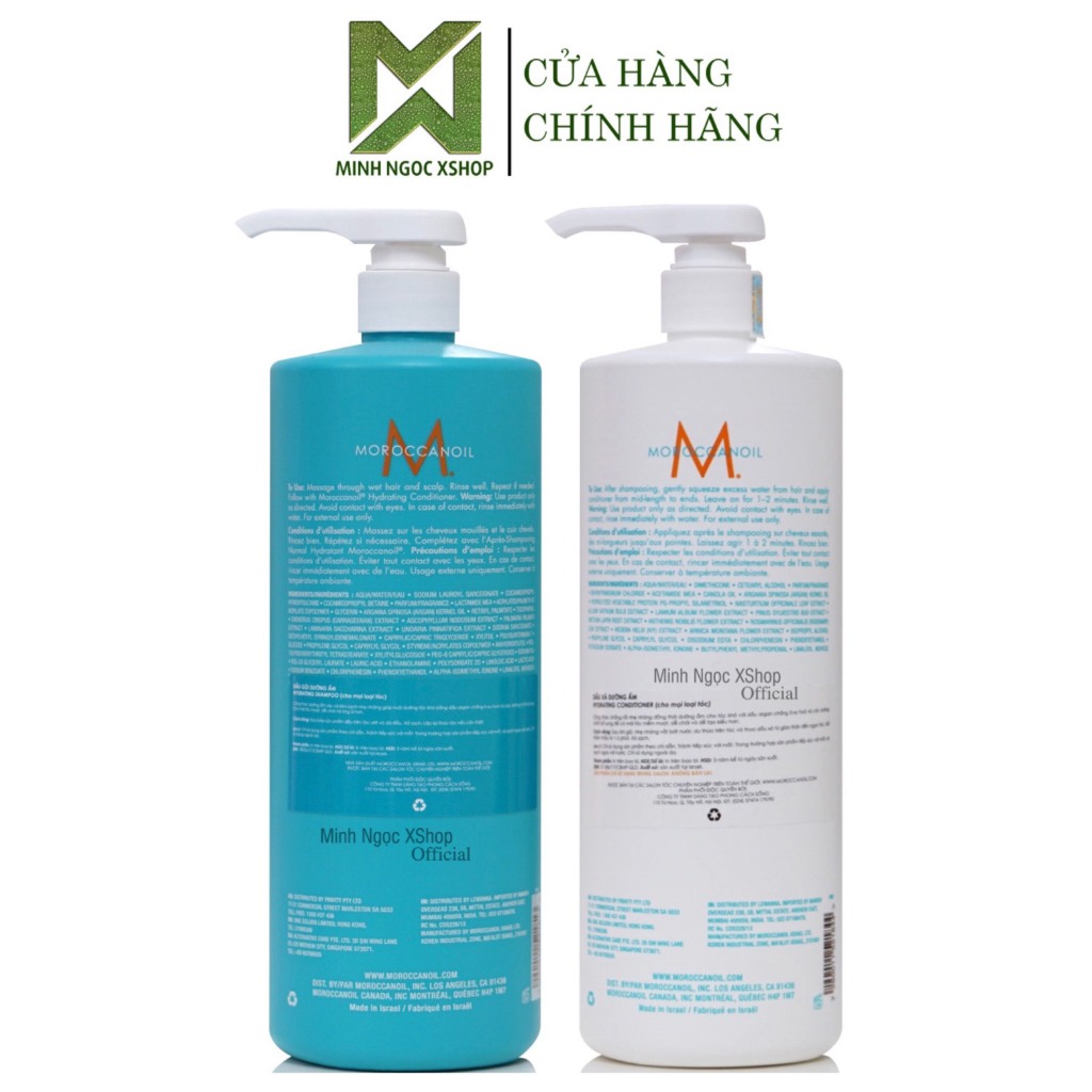 MOROCCANOIL ] DẦU GỘI XẢ PHỤC HỒI ĐỘ ẨM MOROCCANOIL REPAIR 1000ML