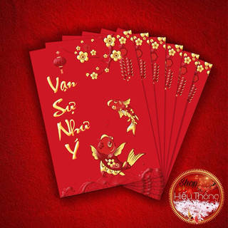 ( SHIP HOA TOC) COMBO 2 TAP Lì xì Tết đỏ /vang bé 2025 ( 8*11.5cm)