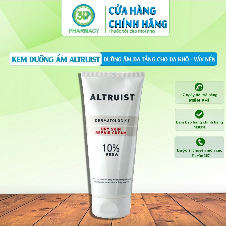 Kem dưỡng ẩm Altruist Dermatologist Dry Skin Repair Cream 10% Urea 200 ml bảo vệ da đa tầng