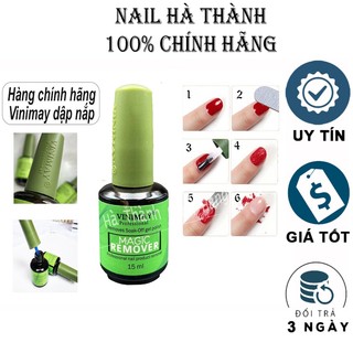 Nước phá gel Vinimay, chai phá sơn gel nail Chính Hãng 15ml