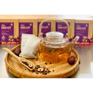 Trà gạo lứt táo đỏ bh.nong dưỡng nhan, đẹp dáng