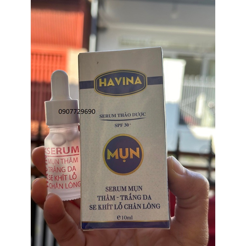 Serum Thảo dược HAVINA mụn thâm, trắng da, se khít lỗ chân lông