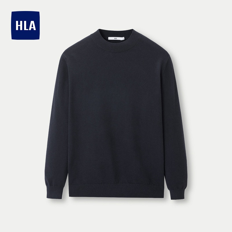 HLA - Áo len nam dài tay dệt kim mềm mại cao cấp Comfortable knitted long sleeves sweater