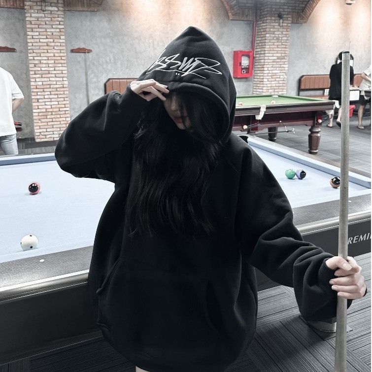 Áo Hoodie Stussy Nón Thêu Form Rộng Nam Nữ Unisex Vải Nỉ Cotton Cao Cấp Mẫu Hottrend 2023