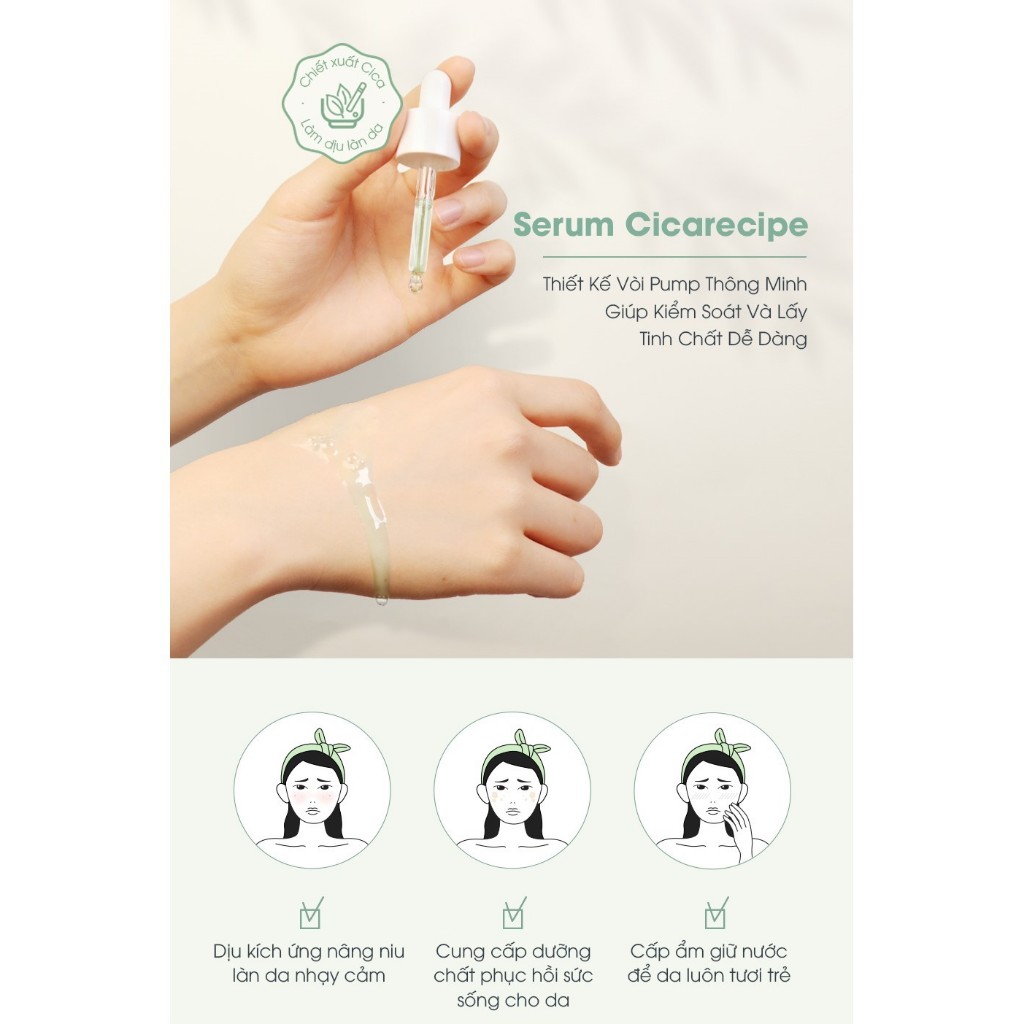 Tinh Chất Chăm Sóc Da Chiết Xuất Rau Má Beausta Cicarecipe Serum 30ml - WANYI VN