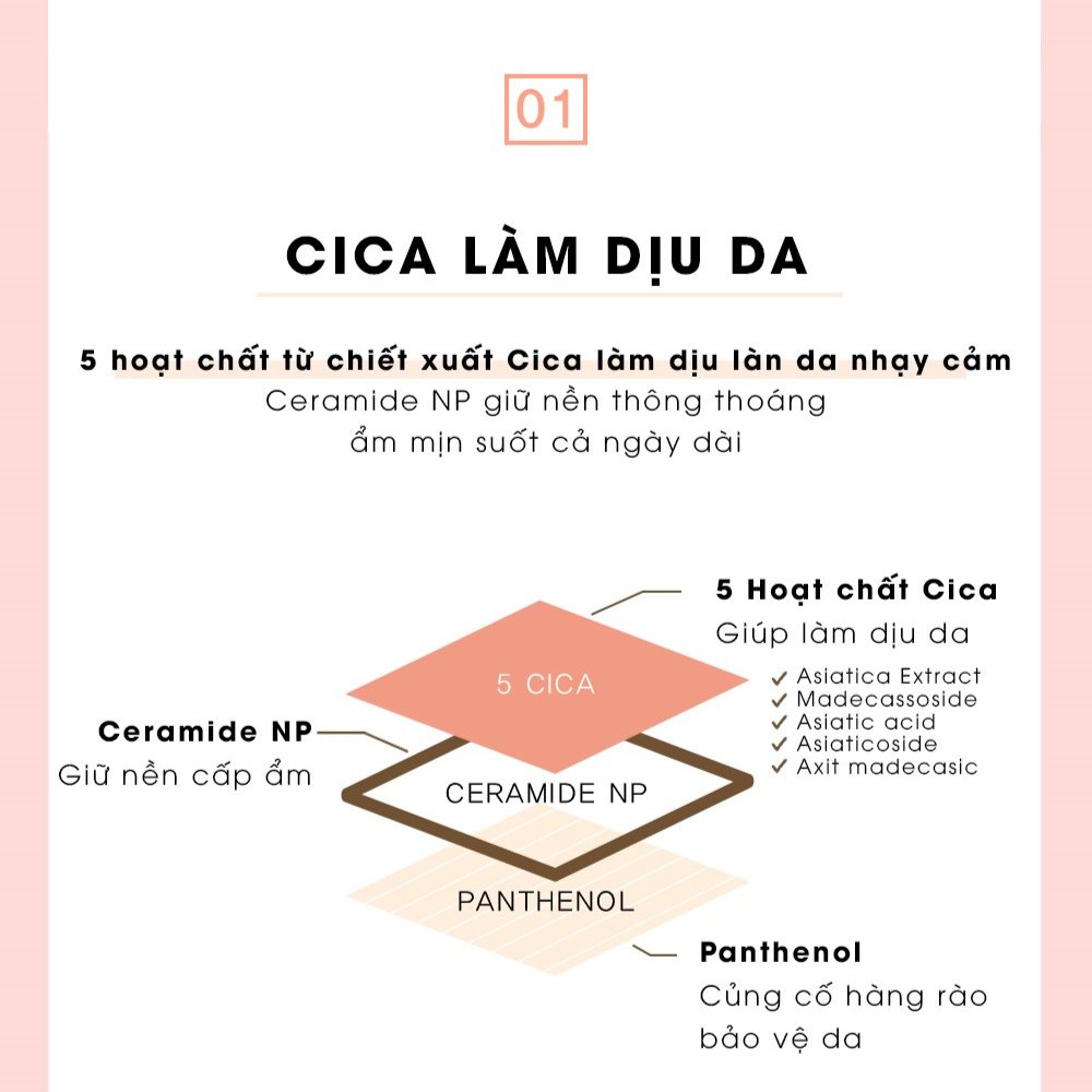 Phấn nước Beausta Cicarecipe Serum Cushion SPF50+/PA++++ 15gr - WANYI VN