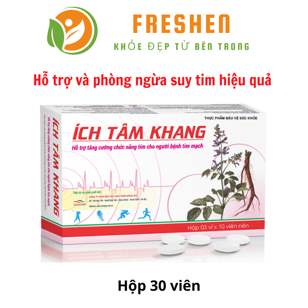 Ích Tâm Khang thực phẩm chức năng hỗ trợ tim mạch (30 viên)