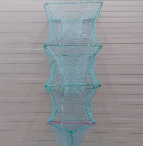 Đuôi lưới lồng bát quái 4 khung lỗ lưới 1cm cước 0.32mm cước đúc