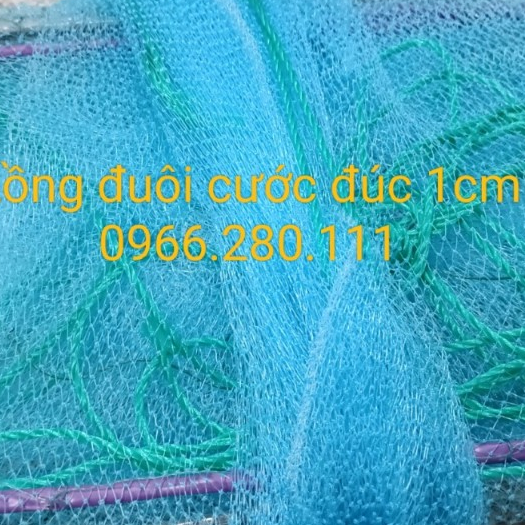 Đuôi lưới lồng bát quái 4 khung lỗ lưới 1cm cước 0.32mm cước đúc