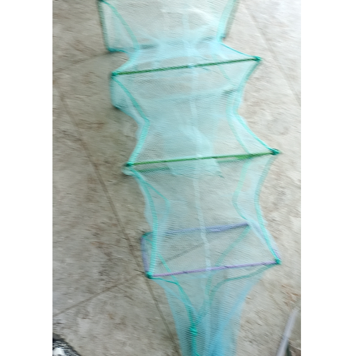 Đuôi lưới lồng bát quái 4 khung lỗ lưới 1cm cước 0.32mm cước đúc