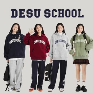  Áo Hoodie trùm đầu Dessuu họa tiết chữ USDESSUU