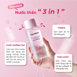 Nước Thần Hanskin Real Complexion Hyaluron Skin Essence Cấp Ẩm Chống Lão