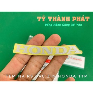 Tem nạ honda rs bạc