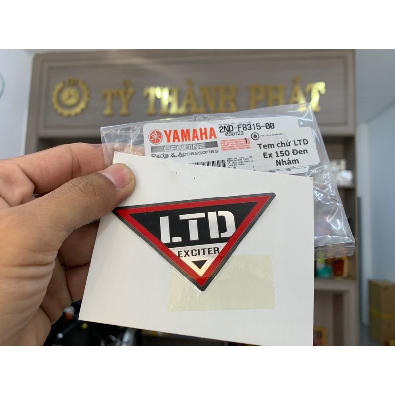 Tem chử LTD Ex 150 Đen Nhám - (1 Miếng)