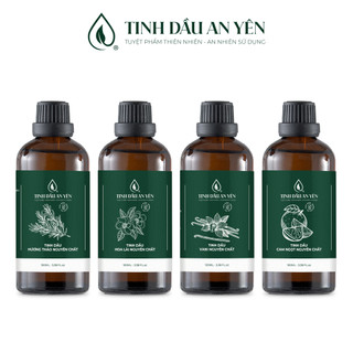 [GIÁ SỈ] Chai lớn 100ml Tinh dầu thiên nhiên Ấn Độ | 20 mùi hương | Tinh dầu An Yên