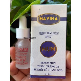 10ml Serum Thảo dược HAVINA mụn thâm, trắng da, se khít lỗ chân lông
