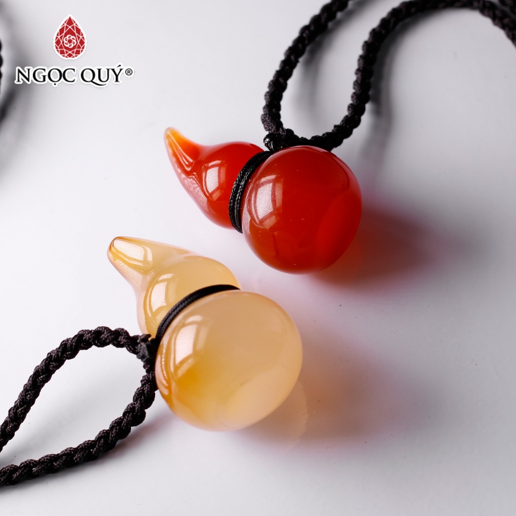 Mặt dây chuyền hồ lô đá mã não - Ngọc Quý