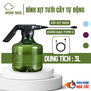 Bình xịt Nước Cầm Tay Tưới Cây Tự Động Có Thể Sạc Qua Cổng USB Tưới Cây Bằng Điện Dung Tích 3 Lít Tiện Dụng