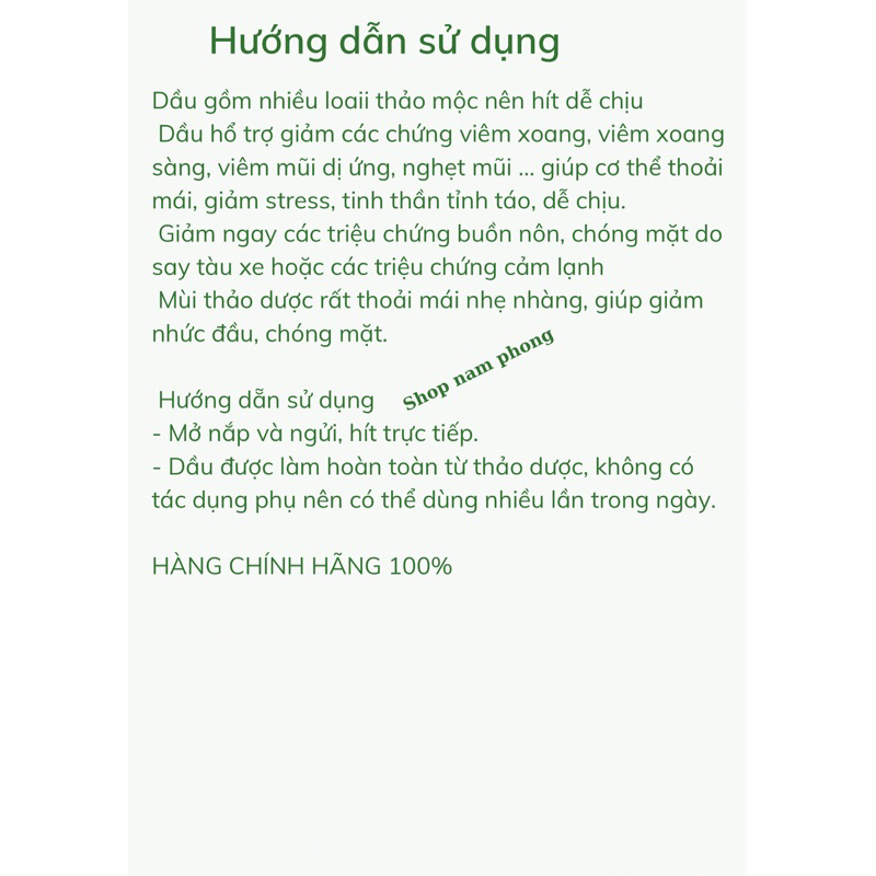 Hít Thảo Dược Viêm Xoang Khun Prema,Nghẹt Mũi, Say Tàu Xe Khun Prema Thái Lan 8g Chính hãng