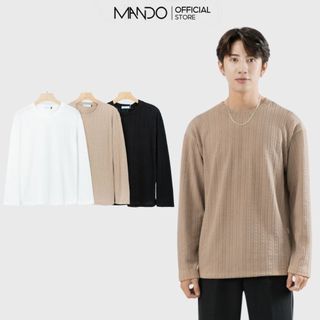 Áo Len Nam Hàn Quốc Cổ Tròn MANDO Áo Dài Tay Form Rộng, Có 3 Màu, Chất Liệu Gân Cao Cấp, Mềm Mại, Giữ Ấm Tốt SWT008
