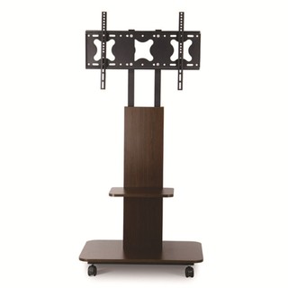 Mẫu Mới - Giá Treo Tivi Di Động Bằng Gỗ Cho Tivi 32-70" Có Bánh Xe Khóa Bánh, Kệ Tivi Di Động Điều Chỉnh Chiều Cao H142