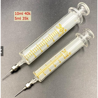 Xi lanh thủy tinh 5-10ml + đầu kim bơm mỡ