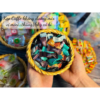   Mix 8-10 vị  1kg Kẹo cà phê không đường giảm cân Coffee Candy Pamiriter LOẠI 1 CHÍNH HÃNG 