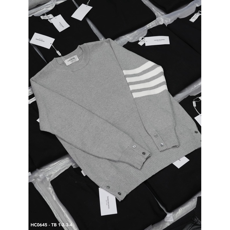 Áo Sweater len - Thom Browne - TB Knit 4bar len dệt kim