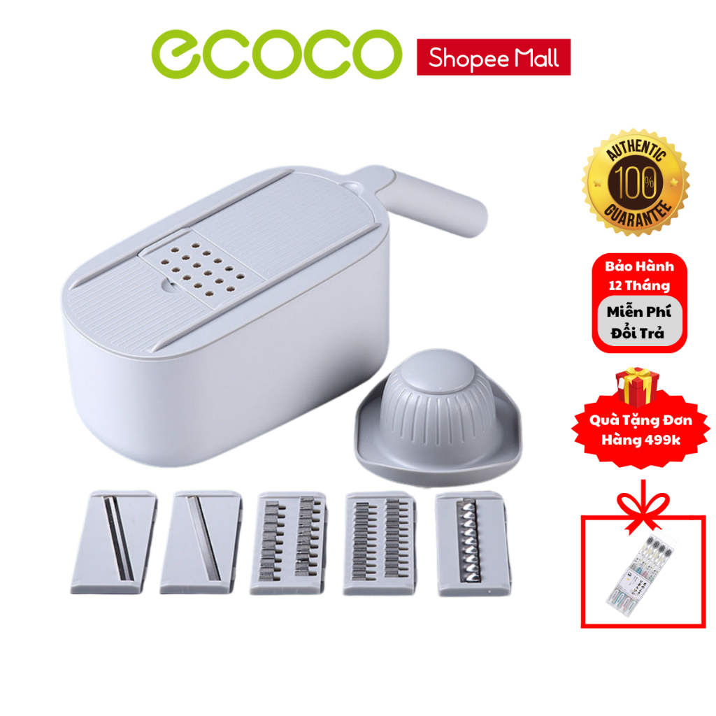 Bộ Nạo Rau Củ Quả 6 Lưỡi Đa Năng ECOCO Cao Cấp, Sản Phẩm Siêu Tiện Ích Cho Gia Đình