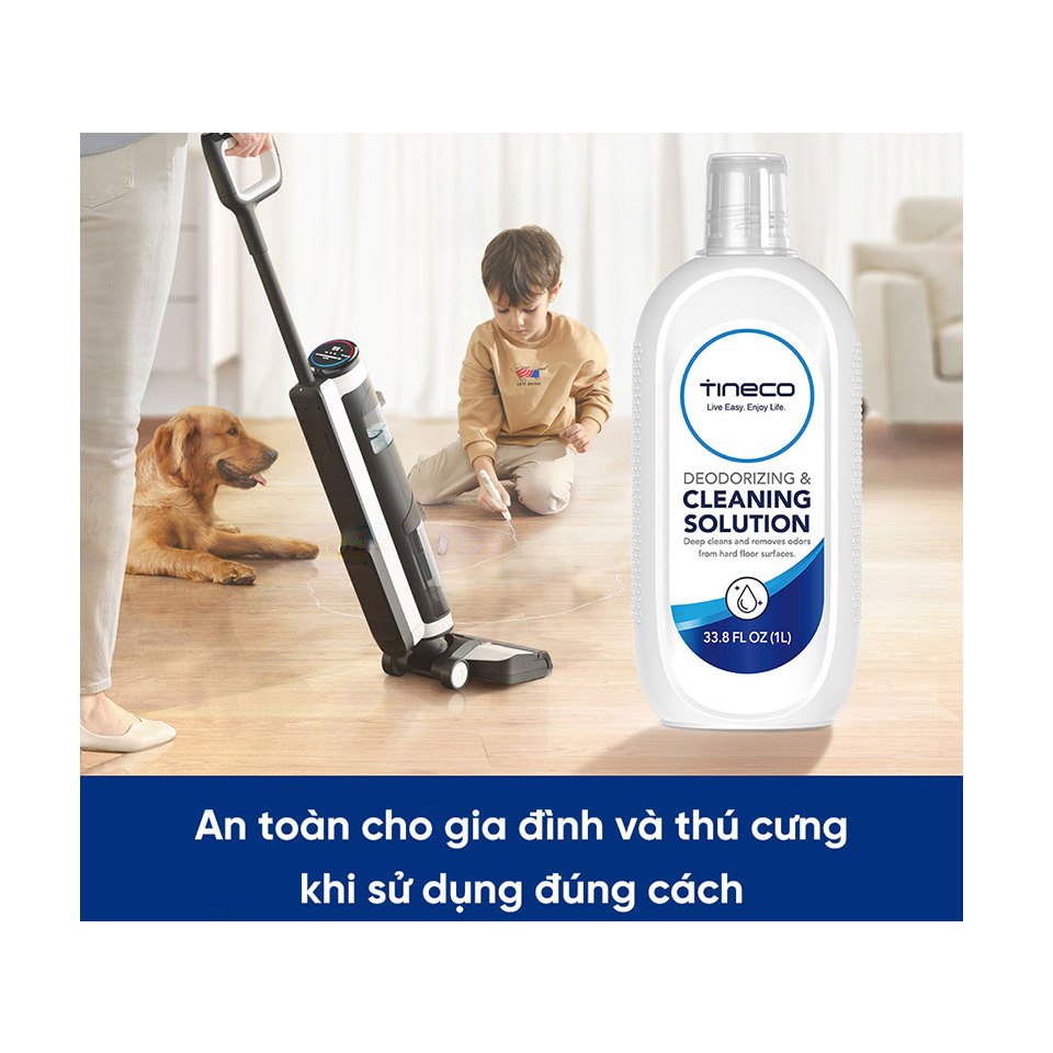 Nước lau sàn chuyên dụng TINECO – Chai 1L – Hàng chính hãng