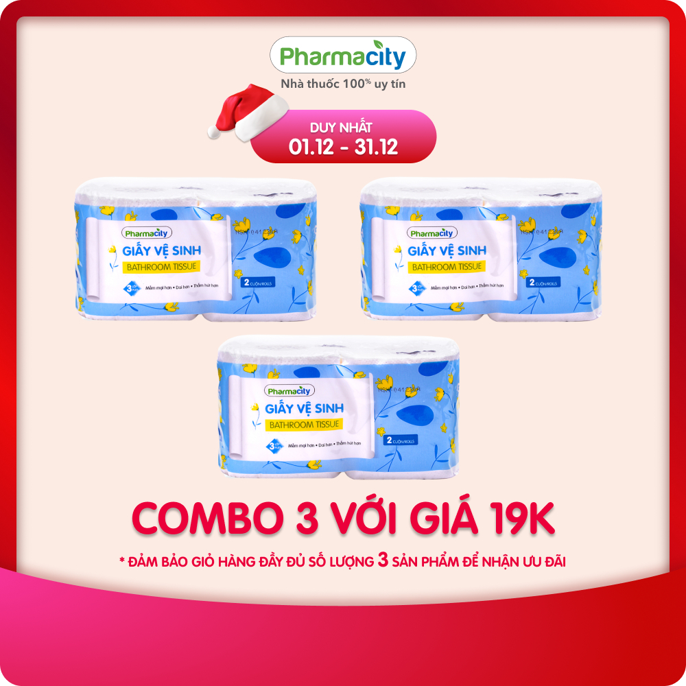 Giấy vệ sinh Pharmacity (Gói 2 cuộn)