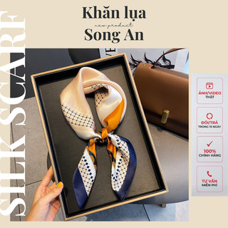 Khăn lụa quàng cổ,khăn lụa size 70x70cm,dùng làm khăn quàng cổ,quấn tóc,quấn túi
