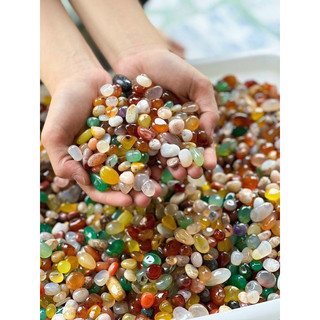    giá sỉ  500gr sỏi mã não phong thuỷ trang trí bể cá chậu cây ban thờ 