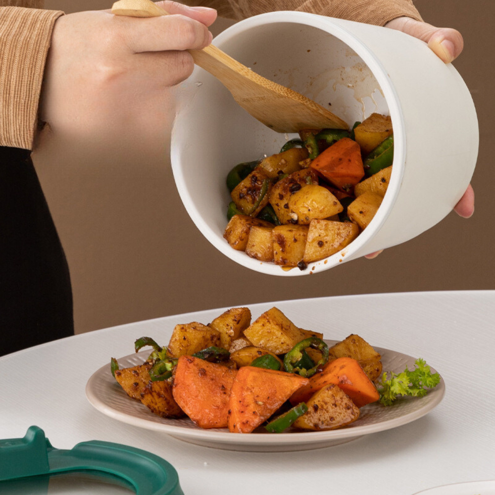 Nồi Nấu Mì Ca Mì Starbuck Đa Năng Nồi Lẩu Điện Cho Sinh Viên Dung Tích 1,2L, Lòng Tráng Chống Dính