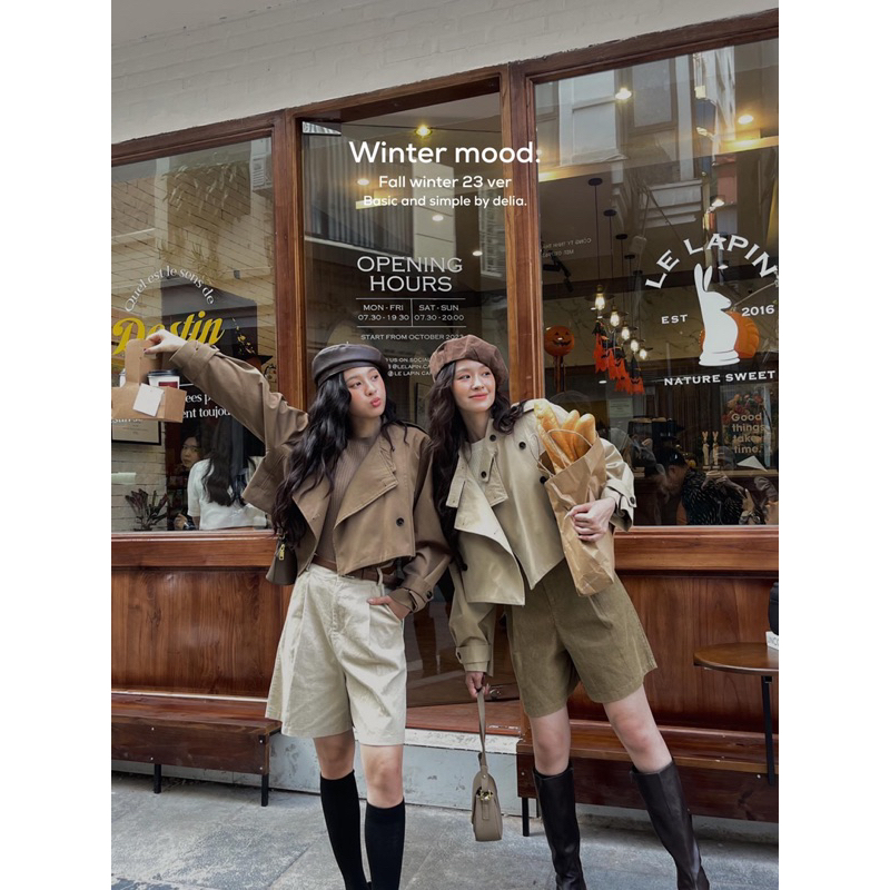 8097 ÁO MANGTO DÀI TAY DÁNG NGẮN NHIỀU CÚC