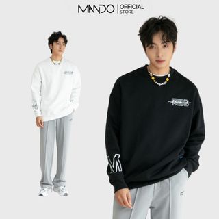 Áo Sweater Nỉ Nam MANDO Phối Màu Chất liệu Nỉ Cào TC Dày Dặn, Form Rộng Phong Cách Unisex SWT002