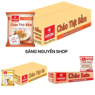 Thùng 50 gói cháo thịt gà /thịt bằm/ sườn vifon có gói thịt 70g