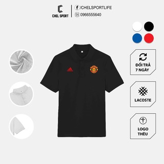 Áo polo logo thêu Man United cao cấp [ẢNH THẬT]