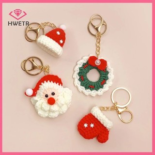 Móc khoá ông già noel bằng len handmade