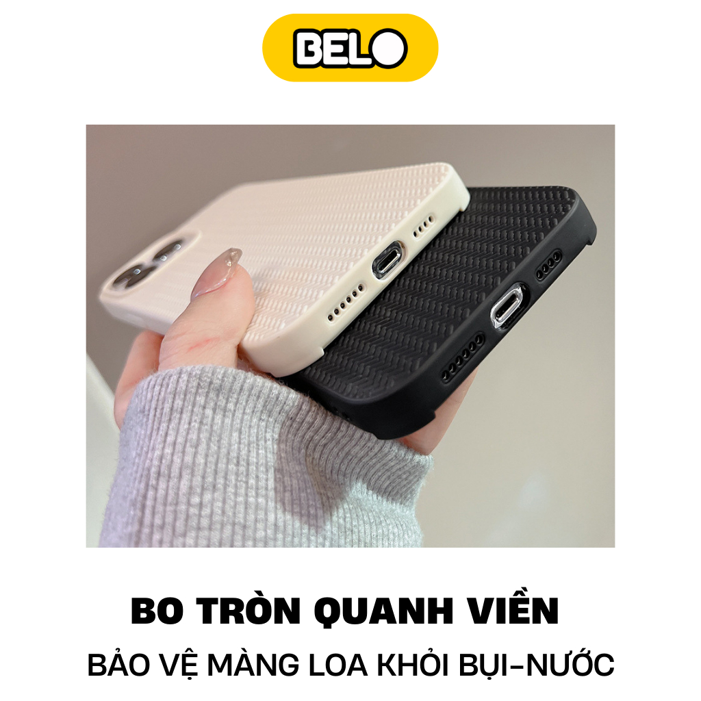 Ốp lưng iphone họa tiết đan, chống sốc cho ip 6/7plus/8/8plus/x/xr/xs/11/12/13/ pro/max– Belo