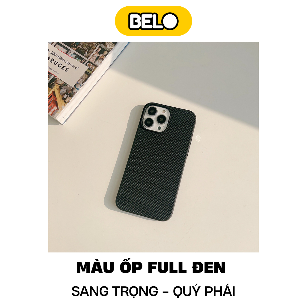 Ốp lưng iphone họa tiết đan, chống sốc cho ip 6/7plus/8/8plus/x/xr/xs/11/12/13/ pro/max– Belo