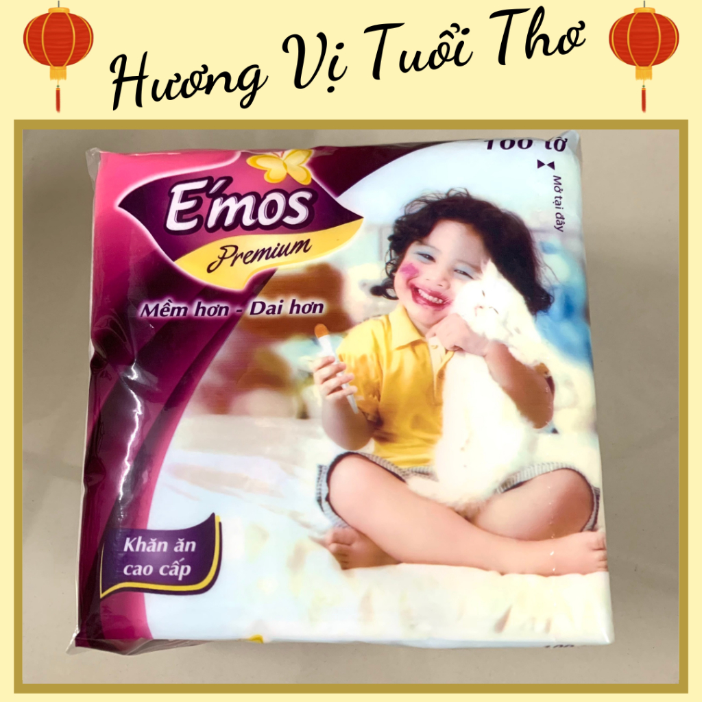 Khăn giấy ăn vuông cao cấp Emos