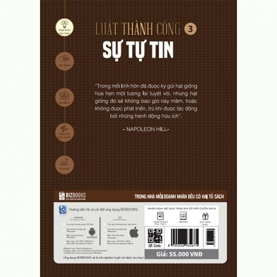 Sách Sự Tự Tin - Tập 3 Bộ Sách Luật Thành Công (Napoleon Hill)