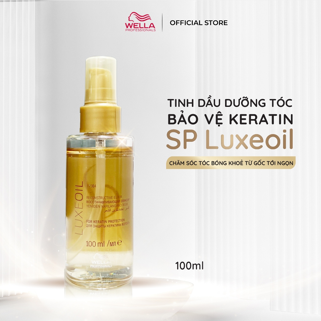 Tinh dầu dưỡng tóc bảo vệ Keratin SP LuxeOil, Chăm Sóc Tóc Bóng Khoẻ Từ Gốc Tới Ngọn 30ml-100ml