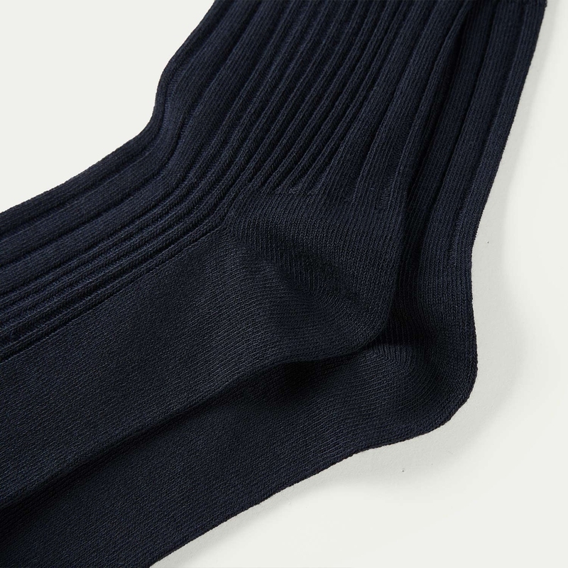 HLA - Bộ 3 đôi vớ nam đường vân dọc co giãn hút ẩm thoáng khí Solid color moisture-absorbing breathable socks