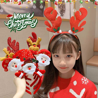 Bờm tóc giáng sinh noel bờm cài tóc hình ông già noel siêu dễ thương alokidtb quà tặng giáng sinh cho các bé