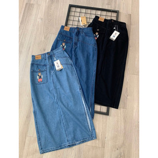Chân Váy Jeans Thêu Gấu Whoau Chuẩn Xịn