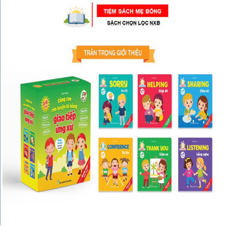 Sách - bộ 6 cuốn cùng con rèn luyện kỹ năng giao tiếp ứng xử 2-6 tuổi - song ngữ anh việt