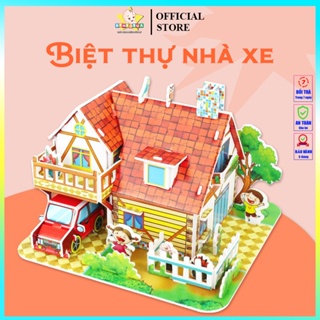 Nhà búp bê Bộ mô hình 3d bằng nhựa cho bé thiết kế các căn phòng trong