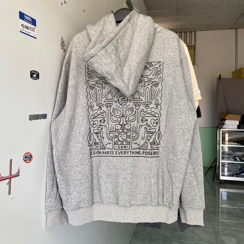 Áo Hoodie QTHOUSE Xám